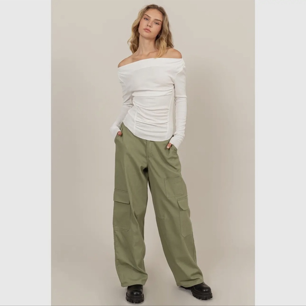 Stylish Wide Leg Cargo Pants